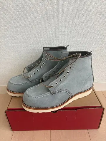 RED WING 6 MOC 8800 Dusty Blue 워크 부츠