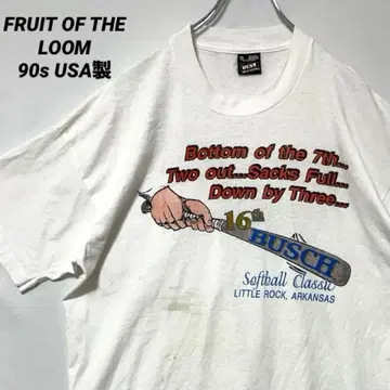 T-1187 90s FRUIT OF THE LOOM 싱글 티셔츠 XL