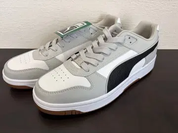 PUMA 스니커즈 화이트 그레이 블랙 27cm