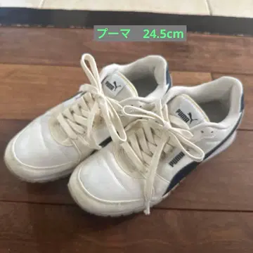 PUMA 스니커즈 24.5cm 화이트 네이비