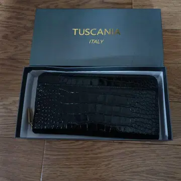 TUSCANIA 이탈리아제 프리미엄 가죽 장지갑 블랙