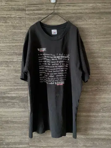 90s 빈티지 / WHERE MAGAZINE 기업 T셔츠 XL 캐나다제