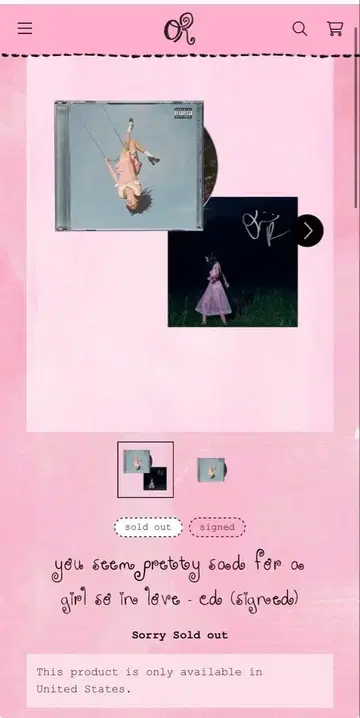 올리비아 로드리고 새 앨범 사인 카드 봉입
