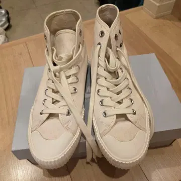 Paul Smith 하이컷 스니커즈 캔버스 화이트