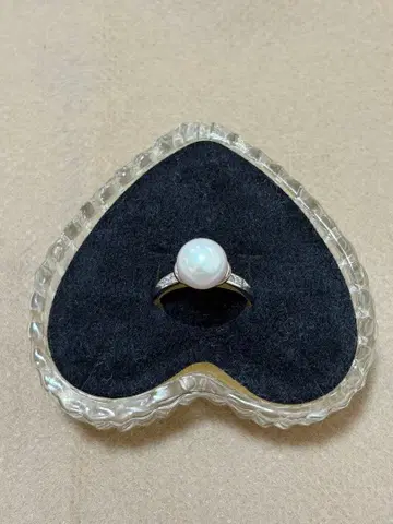 silver925 다이아몬드 펄 반지