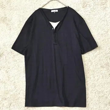 00s archive 브이넥 레이어드 티셔츠 y2k 블랙