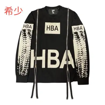 [초레어 정품] HBA HOOD BY AIR 지퍼 롱T 블랙 opium
