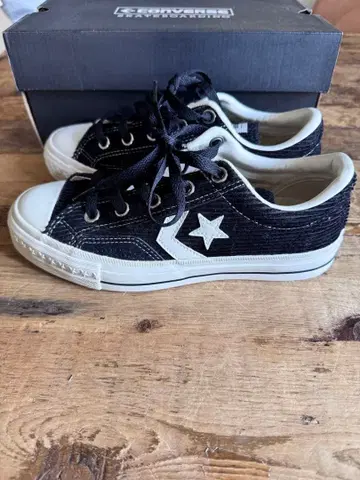 컨버스 CONVERSE 코듀로이 로우컷 블랙 23cm