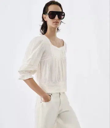 ZARA 로맨틱 블라우스 레이스