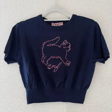 [ Margarin fingers ] 키티 니트 네이비 미사용 새상품