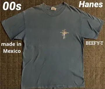 00s Hanes BEEFY-T 헤인즈 비피티 올드 서프 음양