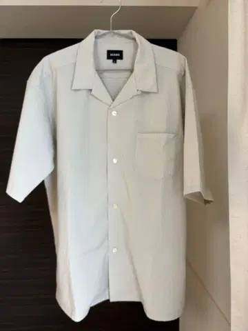 BEAMS 반팔 셔츠 체크 무늬 L 사이즈