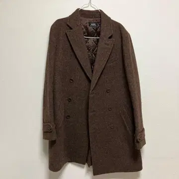 A.P.C 일본 미발매 충전솜 브라운 체스터 코트 L 사이즈