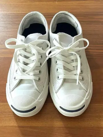 [ 가격 인하 ] 23cm 컨버스 잭 퍼셀 가죽 스니커즈