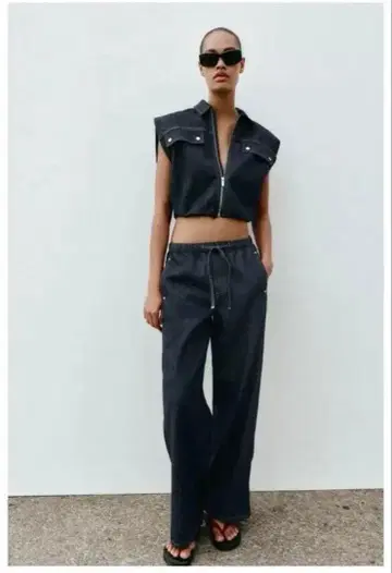 ZARA 벌룬 데님 베스트