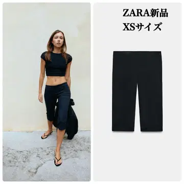 완판템 ZARA 카프리 팬츠 XS 사이즈 택 포함 새상품 블랙