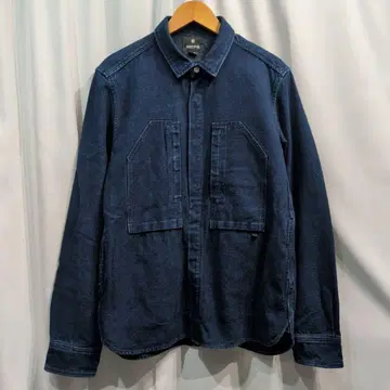 [ size:L ] 스노우피크 오카야마 옥스 셔츠 인디고 자수