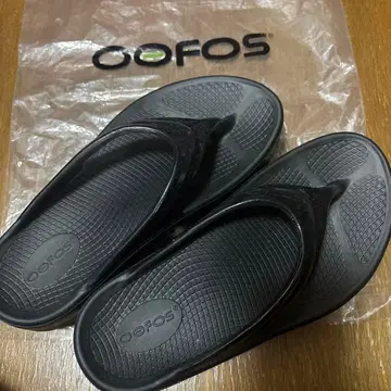 OOFOS OOriginal 샌들 블랙 W6 23cm