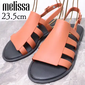[새상품급] Melissa 멜리사 23.5 구르카 샌들 러버 브라운 갈색