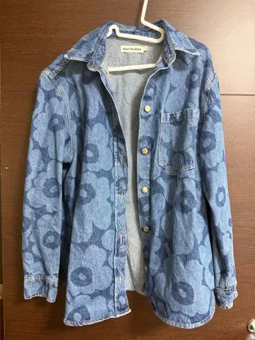 marimekko 마리데님 데님 자켓 unikk 꽃무늬 사이즈 40