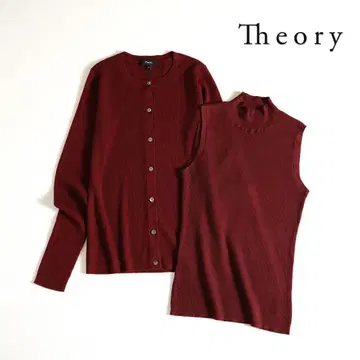 717t*새상품급 Theory 띠어리 울 리파인 리브 앙상블