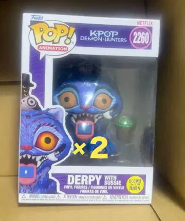 Funko POP! 데몬 헌터 DERPY with SUSIE 2개