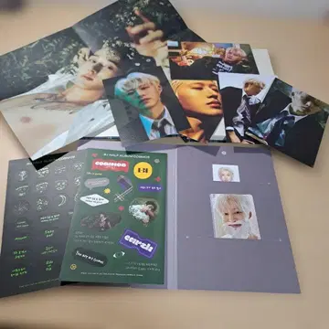 B.I HALF ALBUM COSMOS 포토 카드 스티커 세트