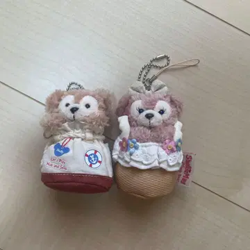더피 셰리메이 봉제 인형 스트랩 2세트
