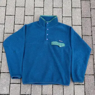 90s Patagonia 신틸라 스냅T 플리스 블루