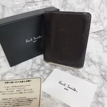 Paul Smith 이단 접이식 지갑 다크 브라운