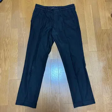 ZARA MAN 슬랙스 31 블랙 센터 프레스