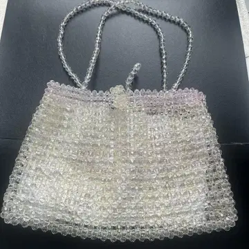 클리어 비즈 핸드메이드 백