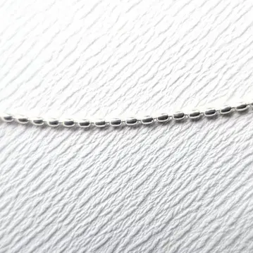 (새상품) SILVER 925 타원 볼 체인 목걸이