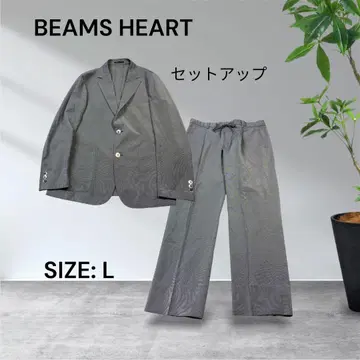 2987 BEAMS HEART 캐주얼 셋업 그레이 L 사이즈