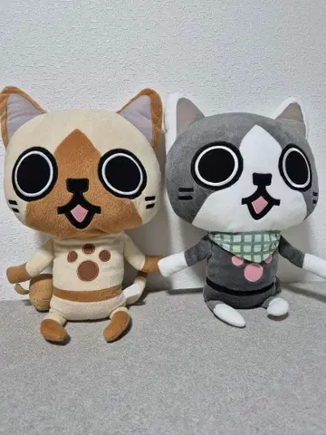몬스터 헌터 아이루와 메라루 Big 봉제 인형 2체 세트