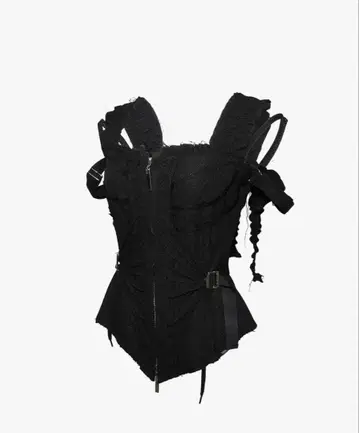burlesque 코르셋 탑 블랙