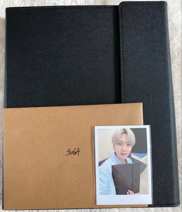 BTS SUGA 아티스트 메이드 포토 카드 포함 블랙 바인더