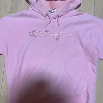 Champion Reverse Weave 후드티 핑크