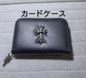 남성용 크로스 대거 카드 케이스 명함지갑 동전 지갑 천연 가죽