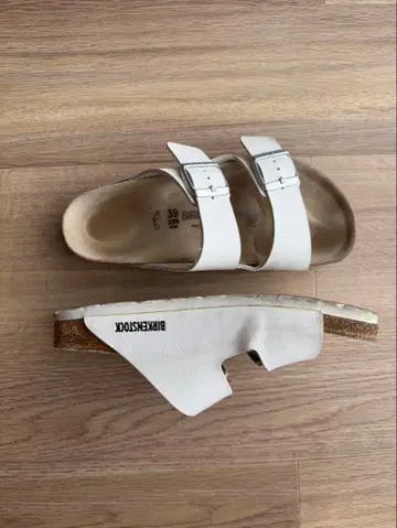 BIRKENSTOCK 애리조나 샌들 화이트 39