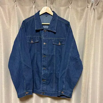 빅 사이즈 데님 자켓 인디고 블루 3XL
