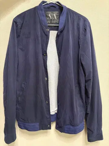ARMANI EXCHANGE 봄버 자켓 네이비