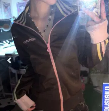 레어! y2k 00s 헤이세이 아디다스 트랙 자켓 pink