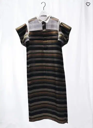 sacai 호리젠탈 스트라이프 드레스