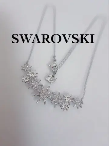 스와로브스키 SWAROVSKI 목걸이 실버 컬러 스타 별 모양
