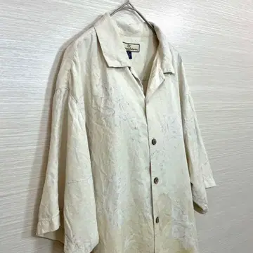 Tommy Bahama 타미 실크 하와이안 셔츠 M 야자수