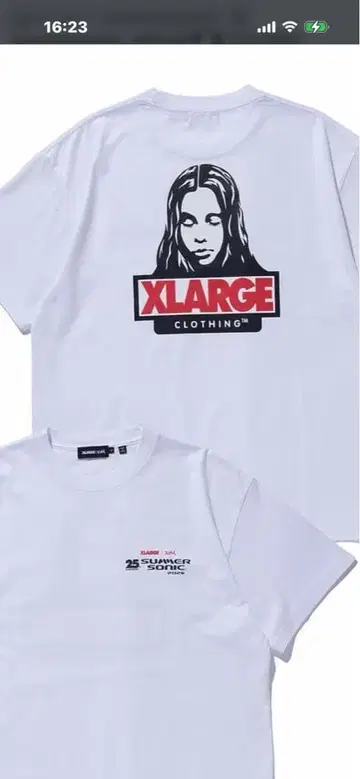 XLARGE SUMMER SONIC 25주년 기념 T셔츠