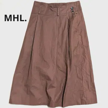 마가렛 하우엘 MHL 코튼 턱 플레어 스커트