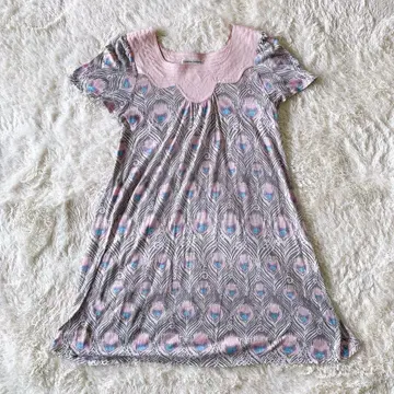 TSUMORI CHISATO 공작 패턴 반팔 원피스