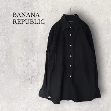 바나나리퍼블릭 SLIM FIT 긴팔 셔츠 코튼 블랙 S 사이즈